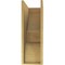 Ekena Millwork 10"W x 20"D x 30"H Classic Ridgewood Rough Cedar Woodgrain TimberThane Corbel, Primed Tan CORUR10X20X30RIDRCPR - alternate 4
